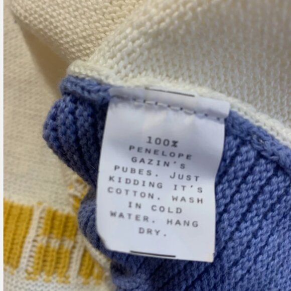 RARE Fashion Brand Company Penelope Gazin "Sex House" Knit Sweater - Picture 5 of 6